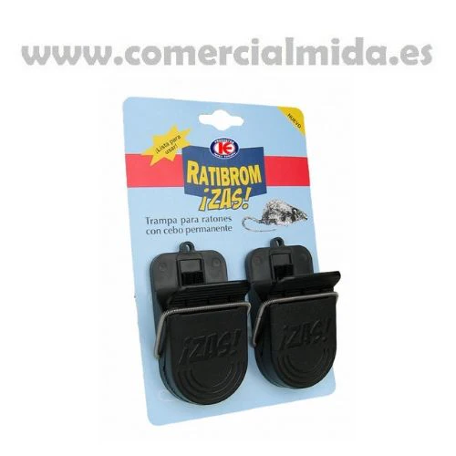 RATIBROM ZAS Blister 2 Trampas de Captura para Ratones
