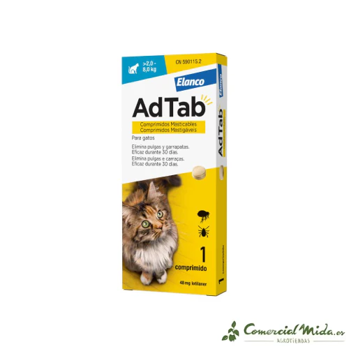 AdTab Comprimidos Masticables Antiparasitarios para Gatos - Image 2