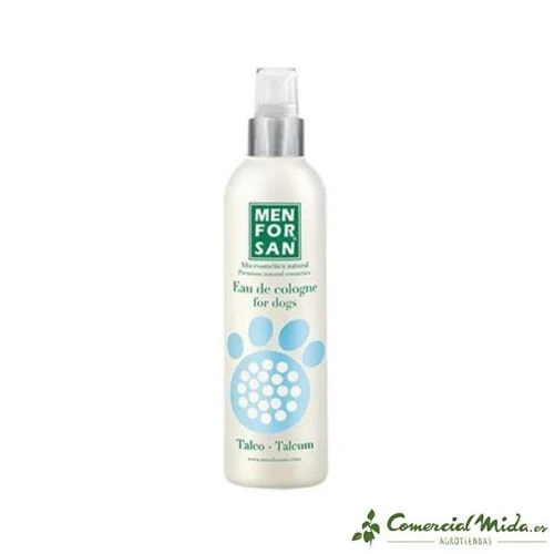 Agua de colonia MENFORSAN 125ml fragancia TALCO para perros