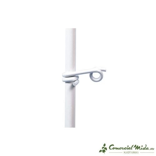 Aislador Cola de Cerdo para Hilo Poste de Fibra de Vidrio Ø 12 mm, 10cm