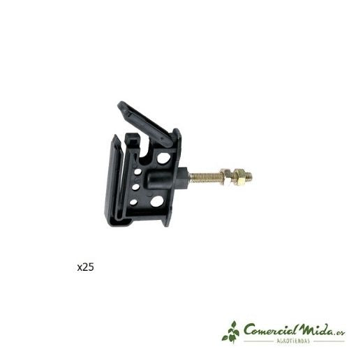 Aislador para Hilo/Cinta 40 mm para Poste de Metal