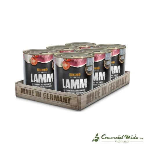 BELCANDO Alimento Húmedo de Cordero, Arroz y Tomate para Perros - Image 2