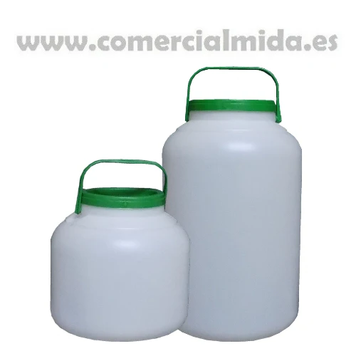 Bidón de plástico Multiusos para almacenamiento de líquidos con tapa a presión