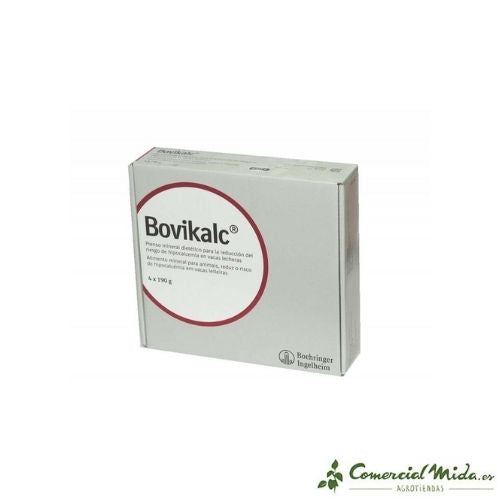 BOVIKALC Bolo Oral 4 x 190 gr para Vacas