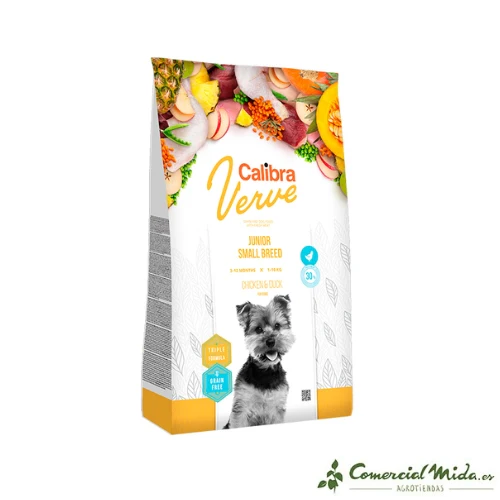 CALIBRA DOG GF VERVE JUNIOR PATO POLLO