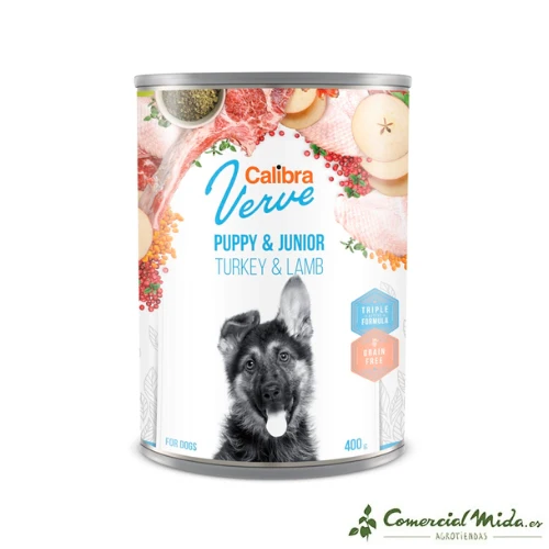 CALIBRA DOG GF VERVE JUNIOR PAVO Y CORDERO