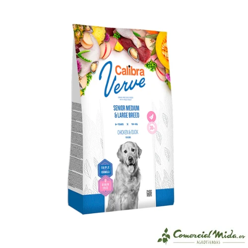 CALIBRA DOG GF VERVE SENIOR BIG PATO POLLO