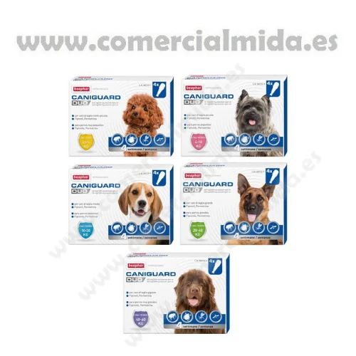 CANIGUARD DUO, pipetas antiparasitarias para perros