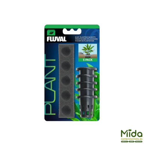 Fluval Plant Cestas de Plantado para Plantas Acuáticas Pack 5 uds