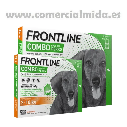 FRONTLINE COMBO, Pipetas Antiparasitarias Para Perros Pequeños (2 a 10 kg)