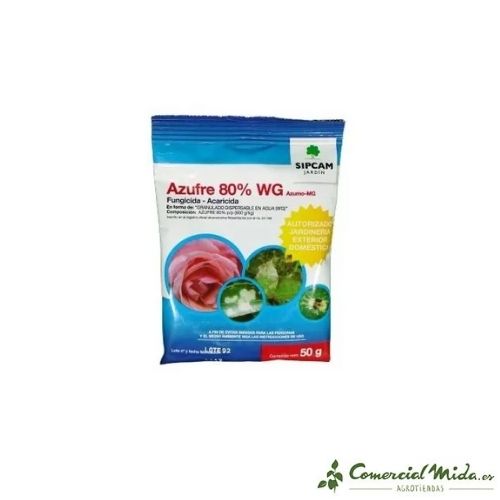 SIPCAM JARDÍN Fungicida Acaricida Azufre 80% WG