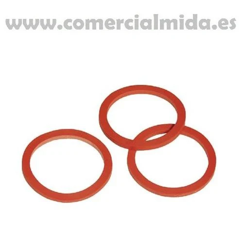 Goma roja para válvula del cubo tetón KERBL (una, tres y cinco salidas)