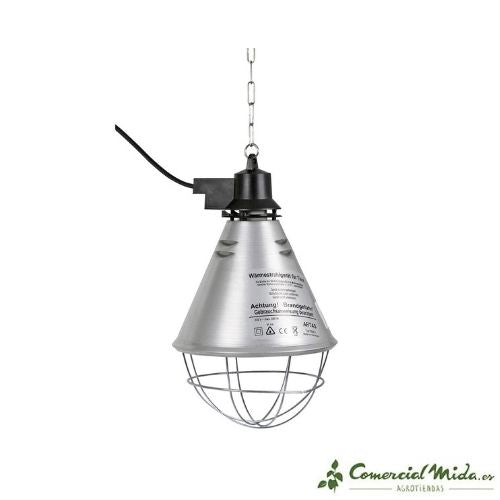 Lámpara para Bombillas Infrarrojos KERBL con Cadena para Avicultura