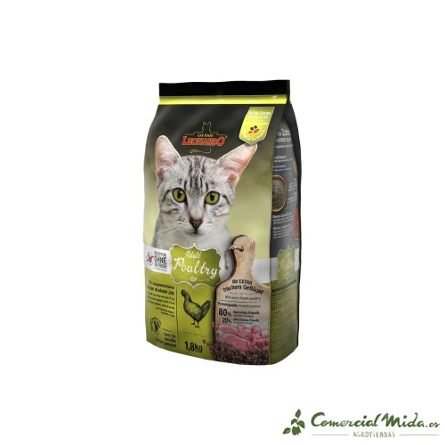 LEONARDO Adult GF Poultry Pienso Sin Cereales para Gatos Adultos - Image 2
