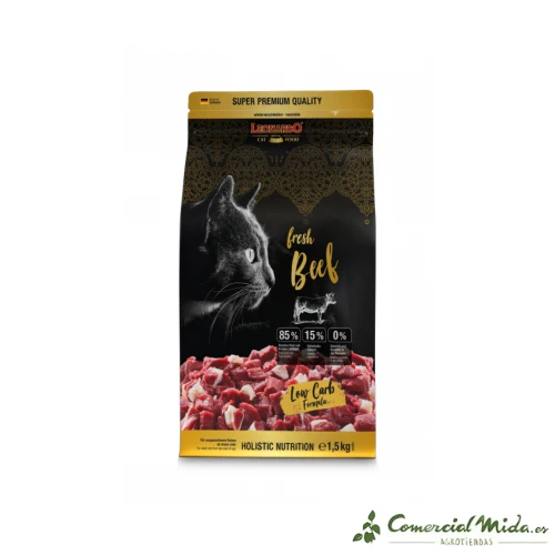 LEONARDO Fresh Beef & Poultry Pienso para Gatos Adultos - Image 2
