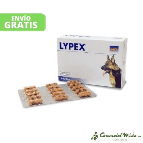 VETPLUS Lypex 60 Cápsulas Cuidado Gastrointestinal de Mascotas