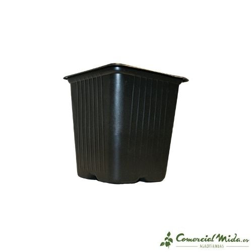 VILMORIN Macetas Cuadradas de Plástico Negro - Image 3