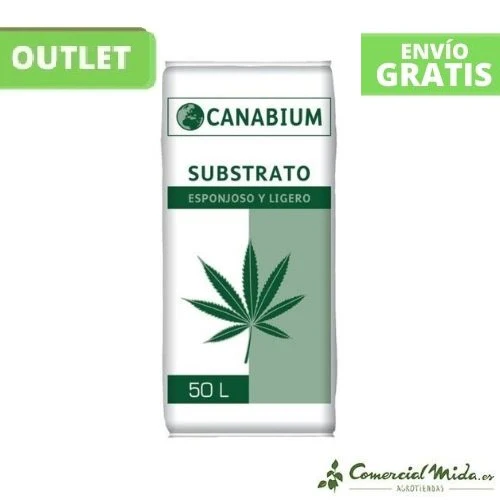 Sustrato CANABIUM 50L esponjoso y ligero para plantas cannabis