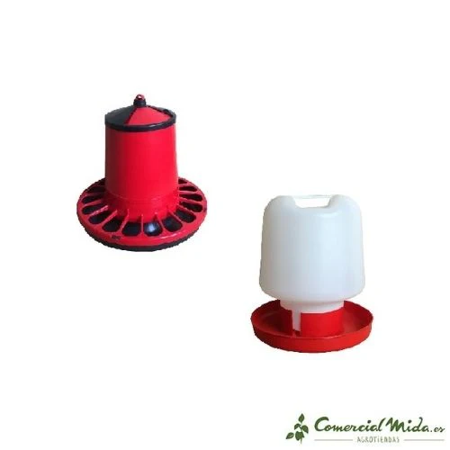 PACK Comedero + Bebedero para Gallinas y Aves de Corral - Image 3