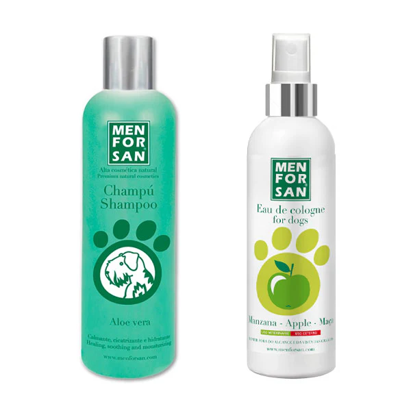 PACK MENFORSAN ALOE VERA Y MANZANA: champú + agua de colonia