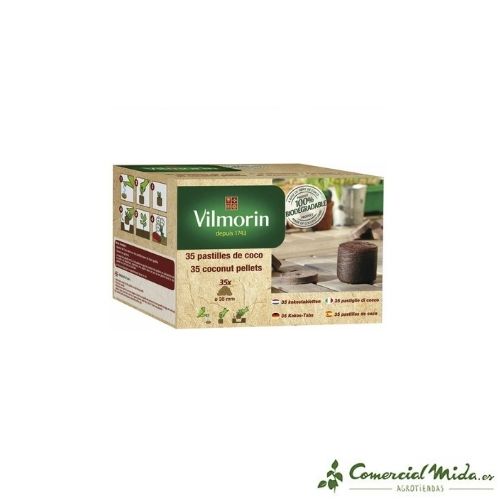 Pastillas de Coco VILMORIN Mejor Germinación en Plantas