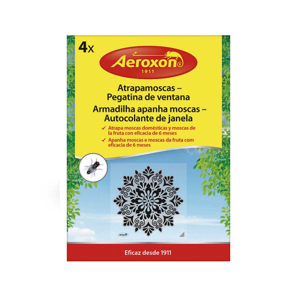 Pegatinas atrapamoscas para ventana de Aeroxon