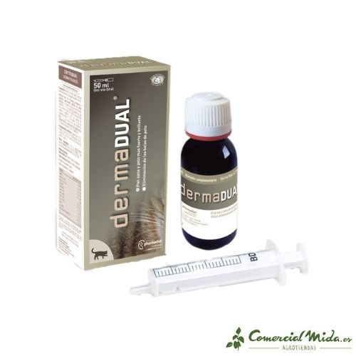 PHARMADIET Dermadual 50 ml Suplemento Ácidos Grasos Gatos y Hurones