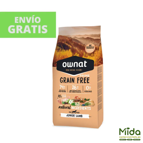 Pienso OWNAT Grain Free Prime Junior Cordero para Cachorros - Image 2