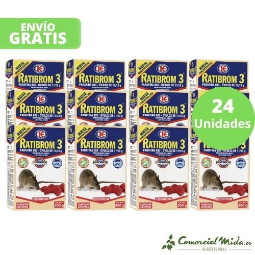 Cebo en Óvulos RATIBROM 3 con Parafina contra ratas y ratones - Image 4