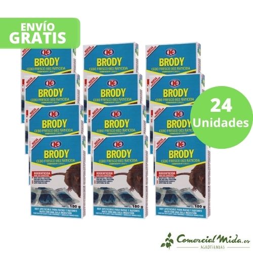 Raticida BRODY CEBO FRESCO para matar ratas y ratones (Brodifacoum) - Image 3