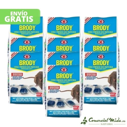 Raticida BRODY CEBO FRESCO para matar ratas y ratones (Brodifacoum) - Image 6