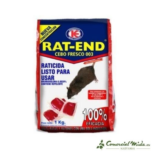 Cebo Fresco RAT-END Raticida para Ratas y Ratones - Image 2