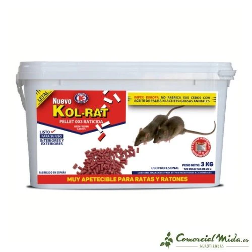 Raticida en Pellet KOL-RAT (Nueva fórmula) - Image 5