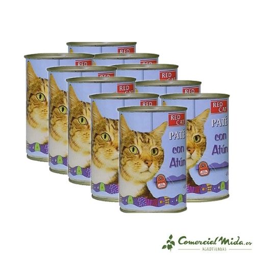 Lata de paté RED CAT 400g rico en atún para gatos - Image 3