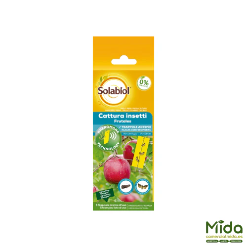 SOLABIOL Frutales Placas con Feromonas - Pack 5 placas
