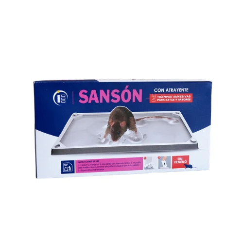 Trampas adhesivas SANSON para ratas y ratones (Pack 2 Uds)