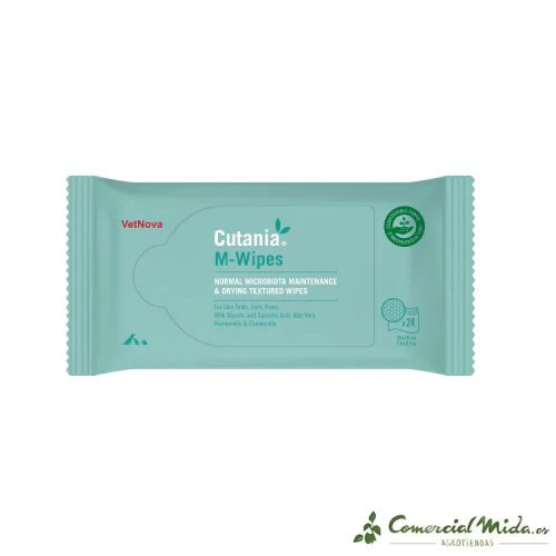 VETNOVA CUTANIA M-Wipes Toallitas Dermatológicas x24uds
