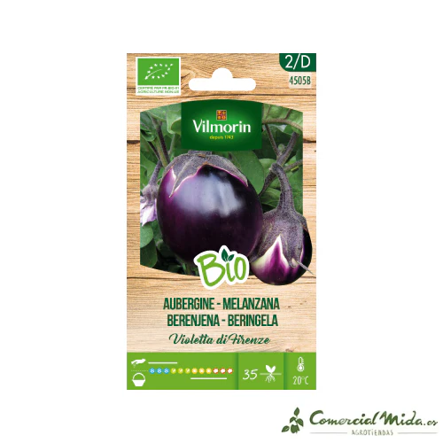 VILMORIN BIO Semillas Berenjena de Florencia