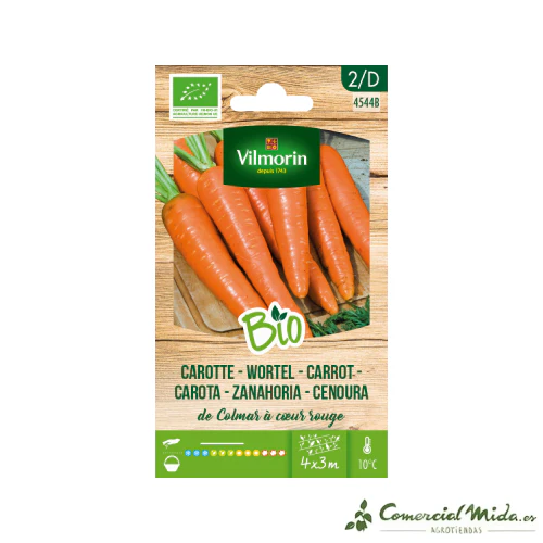 VILMORIN BIO Semillas Zanahoria Colmar