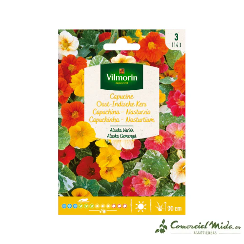 VILMORIN Semillas Capuchina Alaska Variada